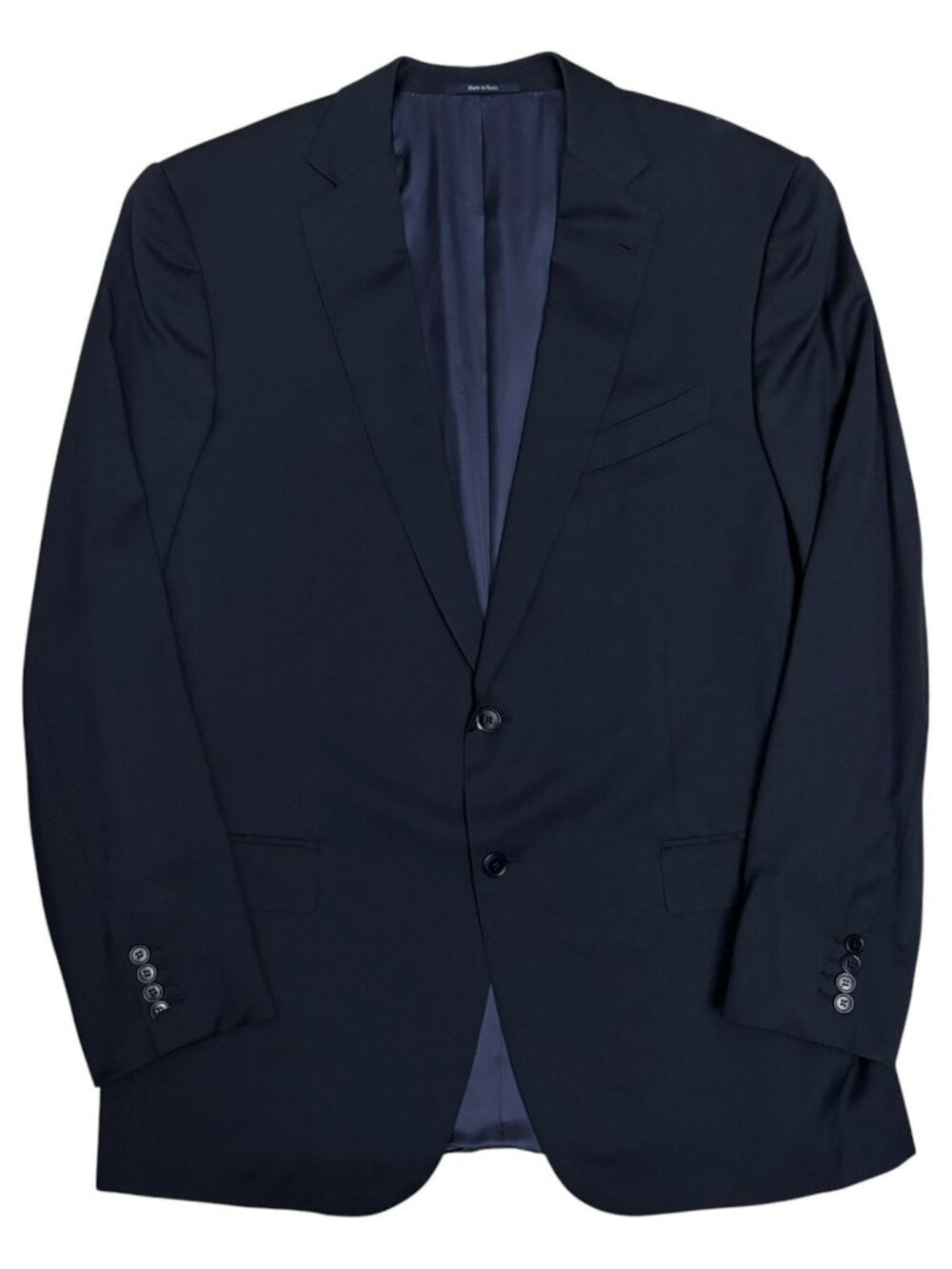 ZEGNA Luxury Designer Blazer Blue Business Casual Formal Jacket Mens 46L